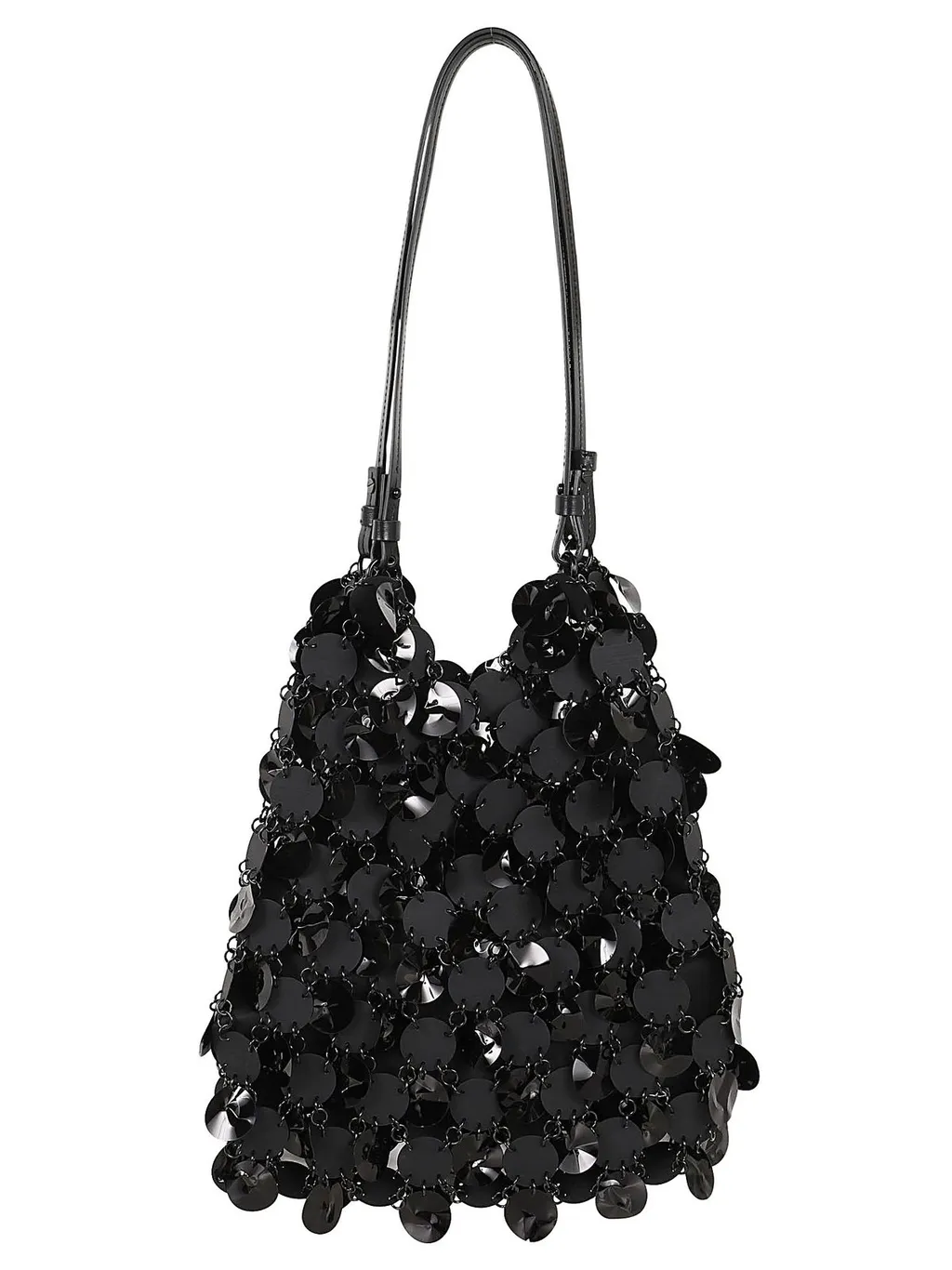 Paco Rabanne Disc Embellished Top Handle Bag