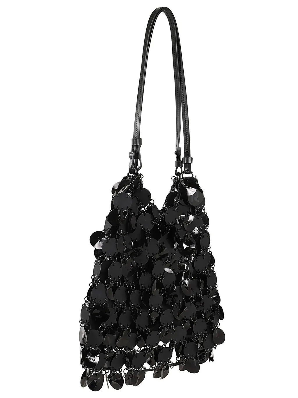 Paco Rabanne Disc Embellished Top Handle Bag
