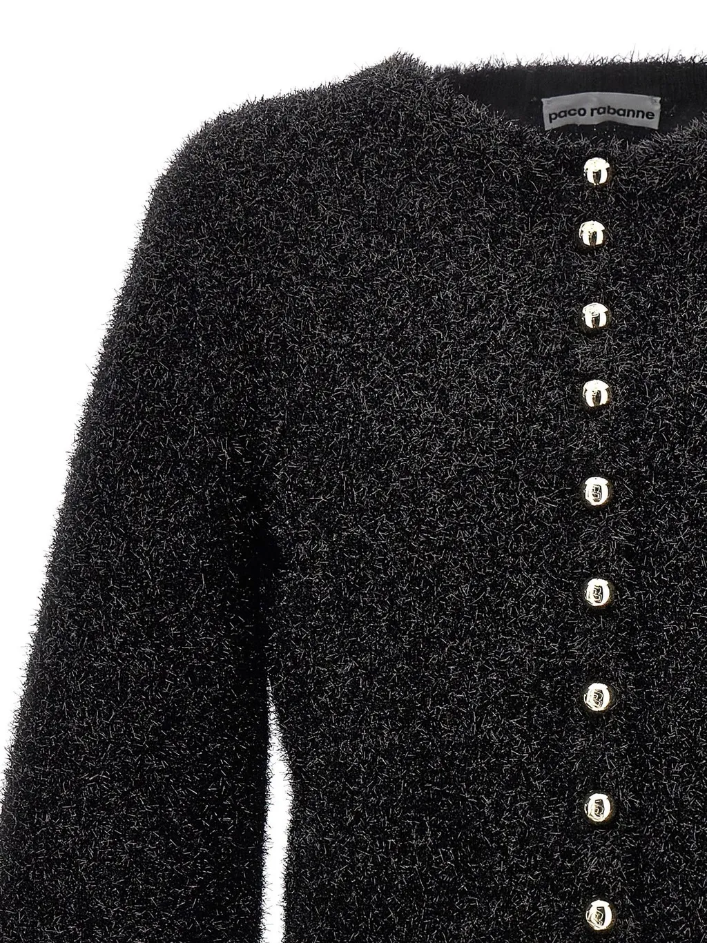 Paco Rabanne Crewneck Cropped Cardigan
