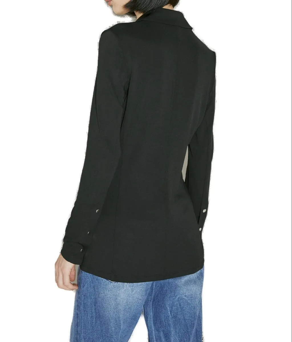 Paco Rabanne	V-Neck Long-Sleeved Shirt