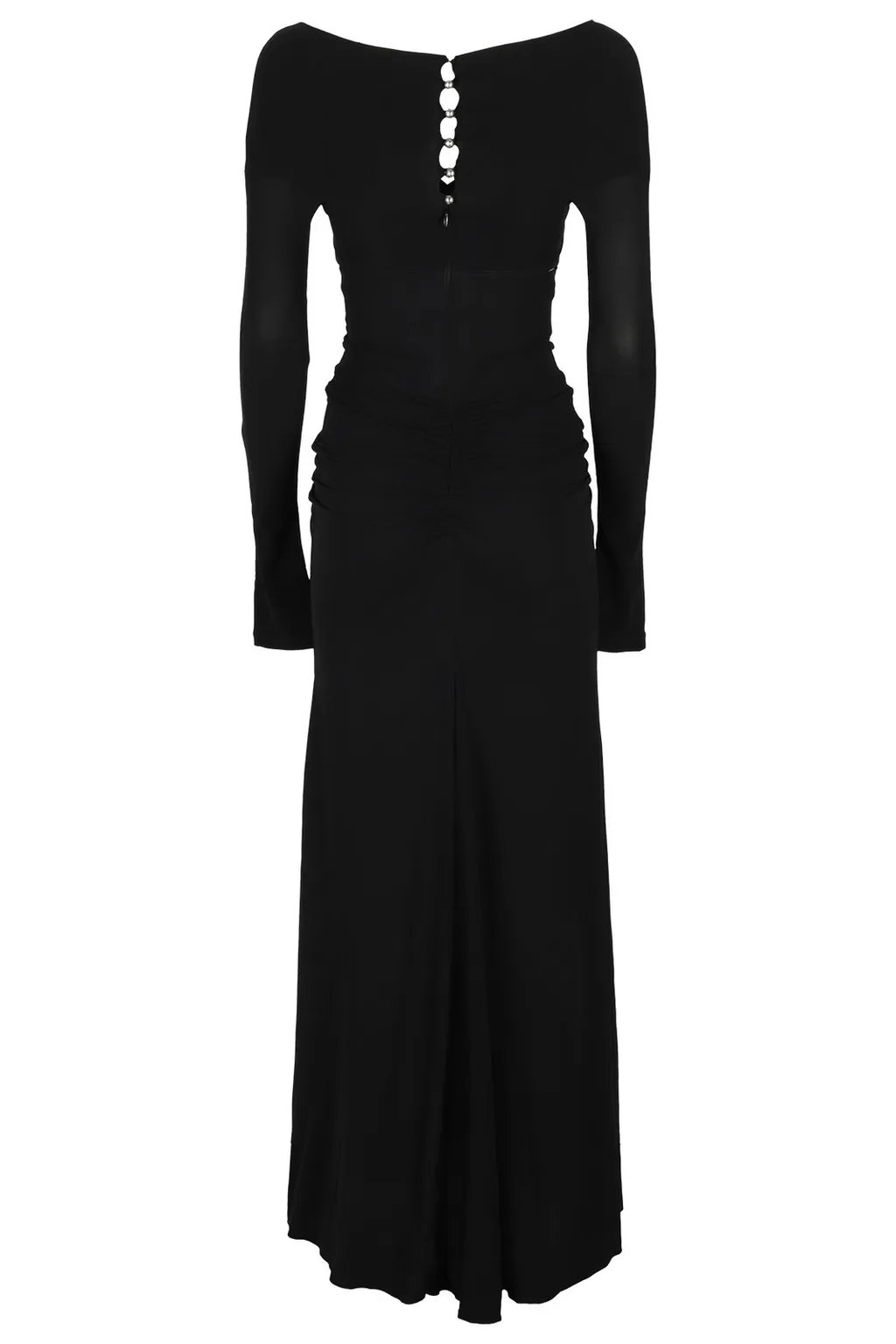 Paco Rabanne Chain-Link Neck Strap Midi Dress