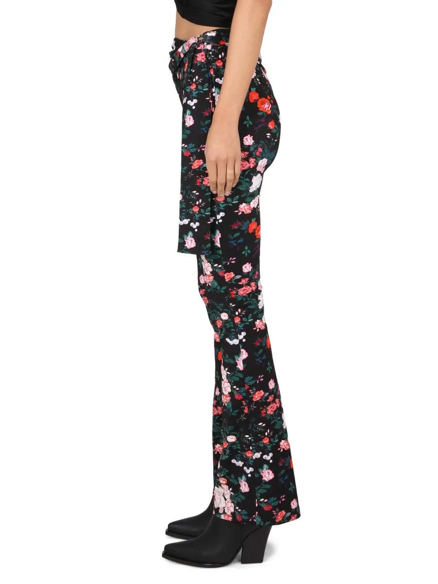 Paco Rabanne Printed Slim Fit Pants