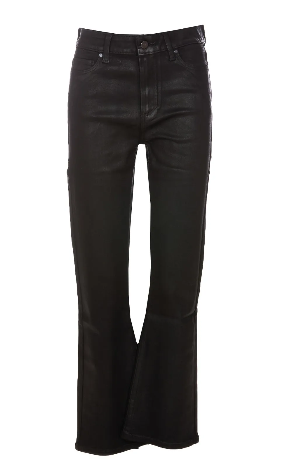 Paige Claudine Coated Flared Slim-Cut Jeans