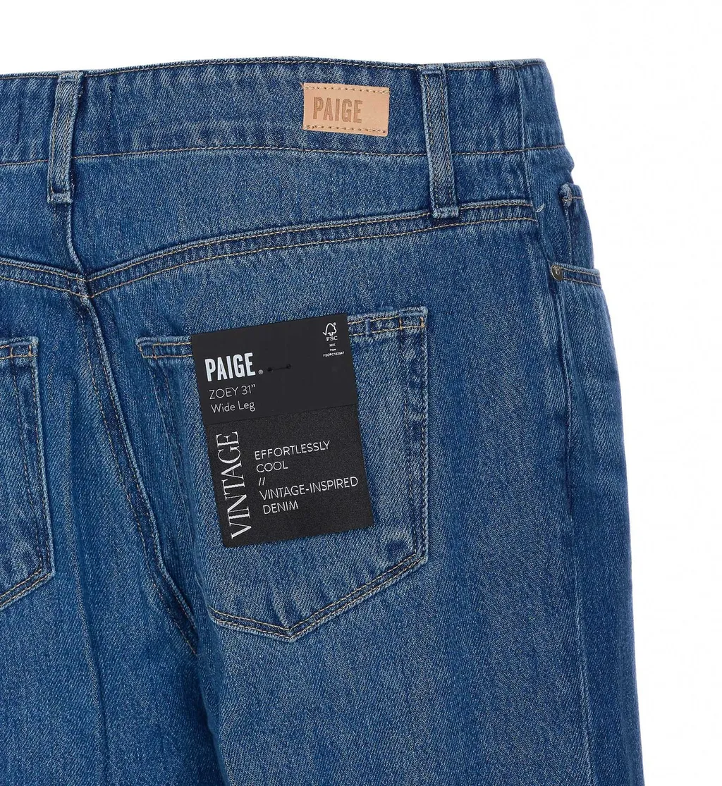 Paige Zoey Wide Leg Jeans