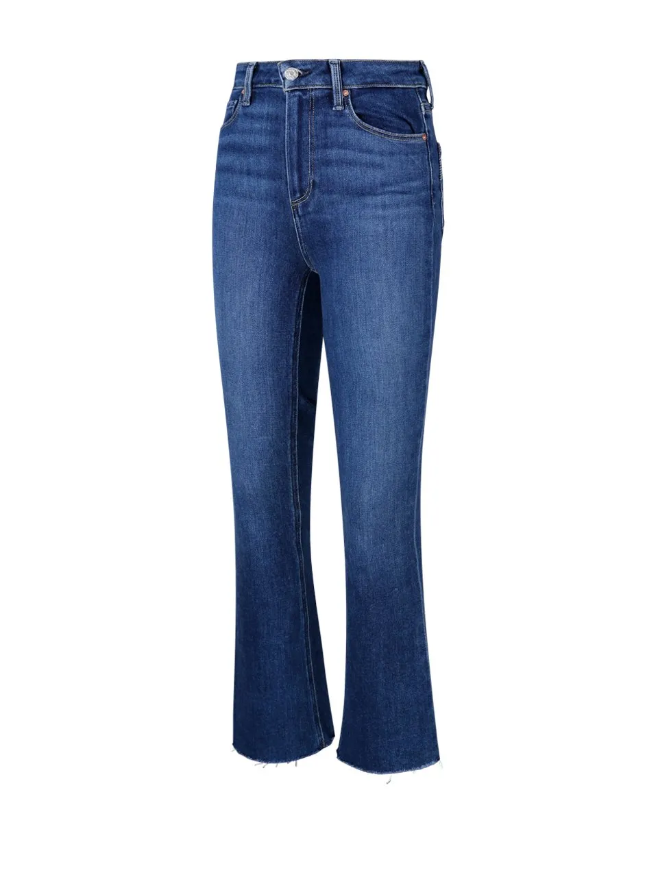 Paige Flared-Leg Cropped Jeans