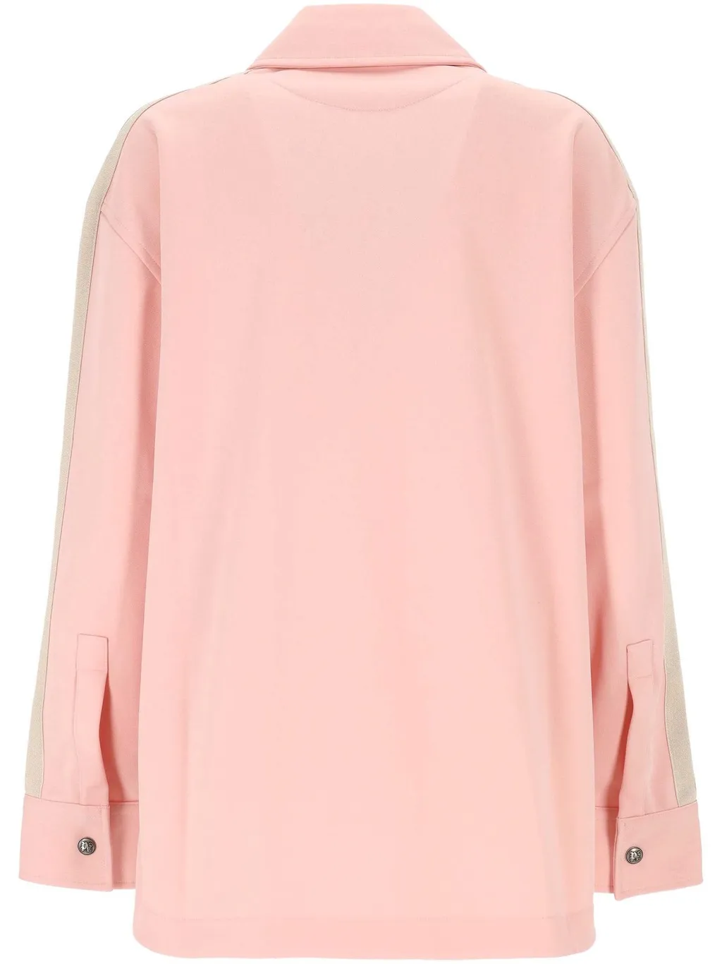 Palm Angels Logo Printed Stripe Detailed Shirt