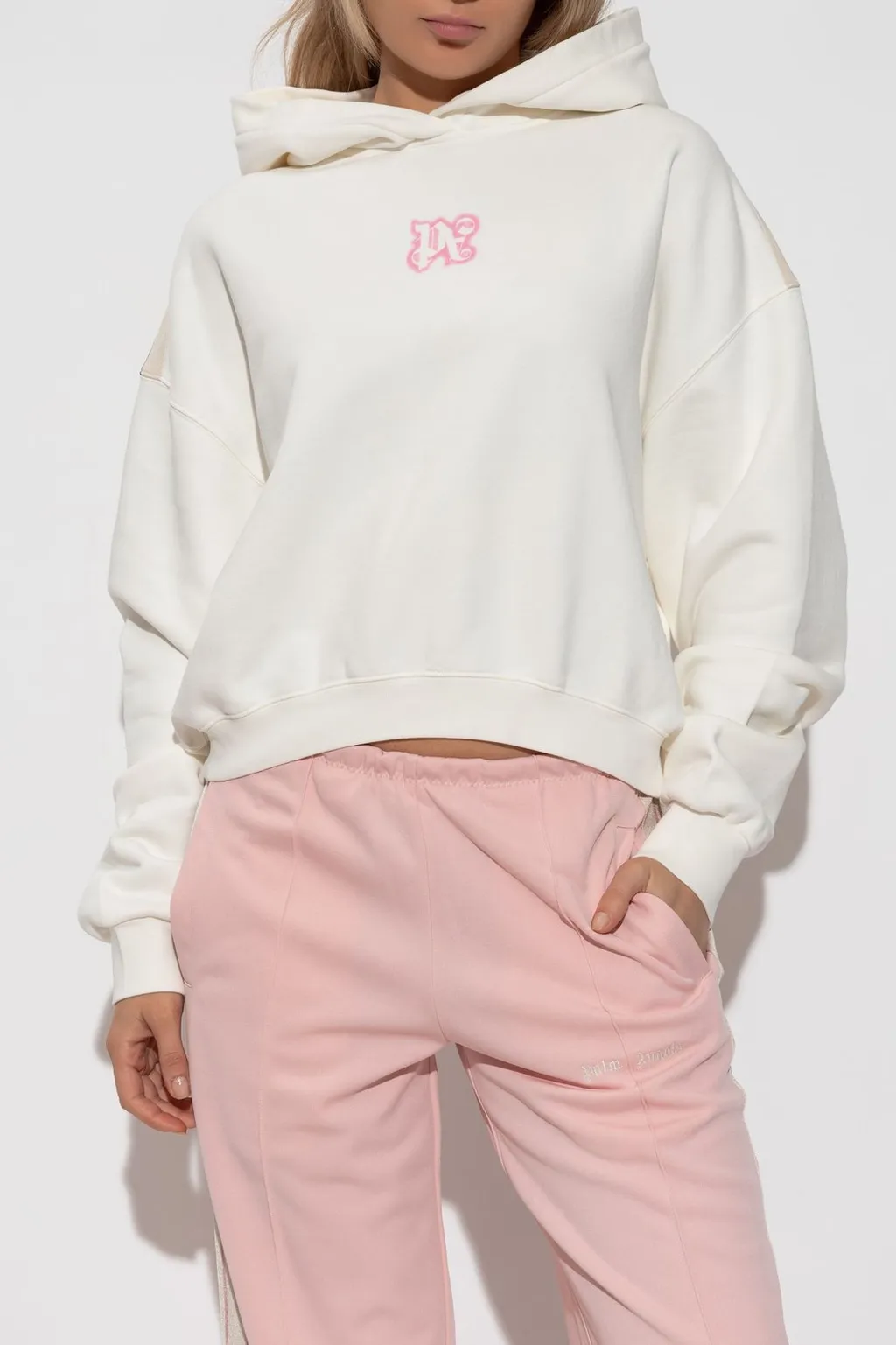 Palm Angels Logo Printed Hoodie