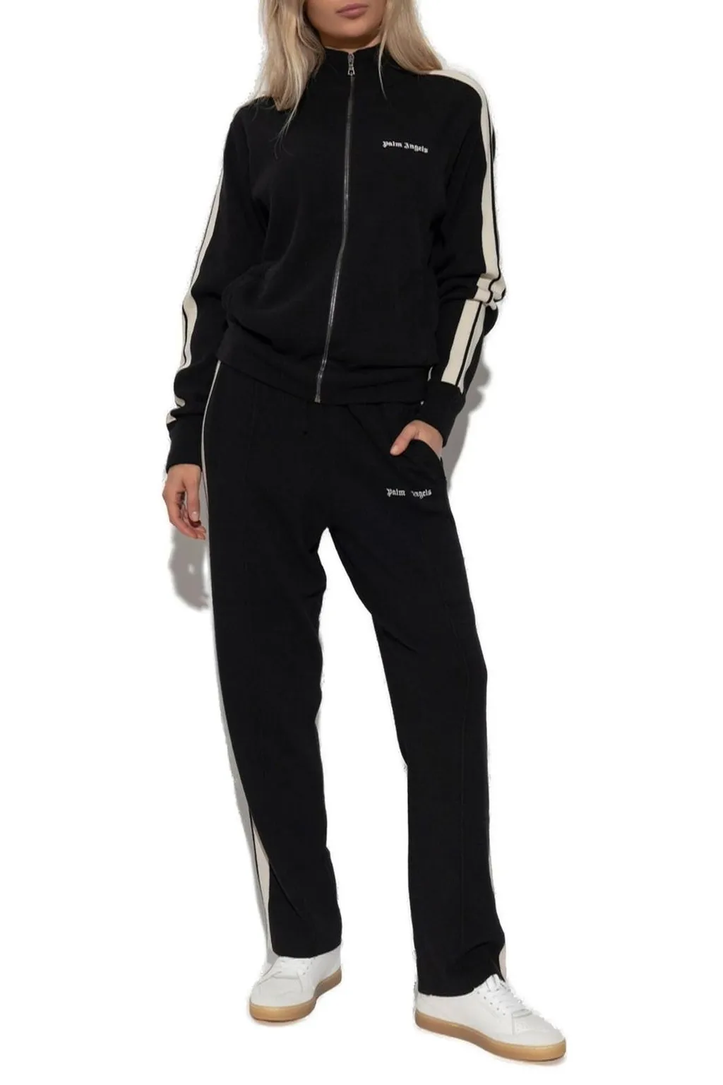 Palm Angels Logo Embroidered Cardigan