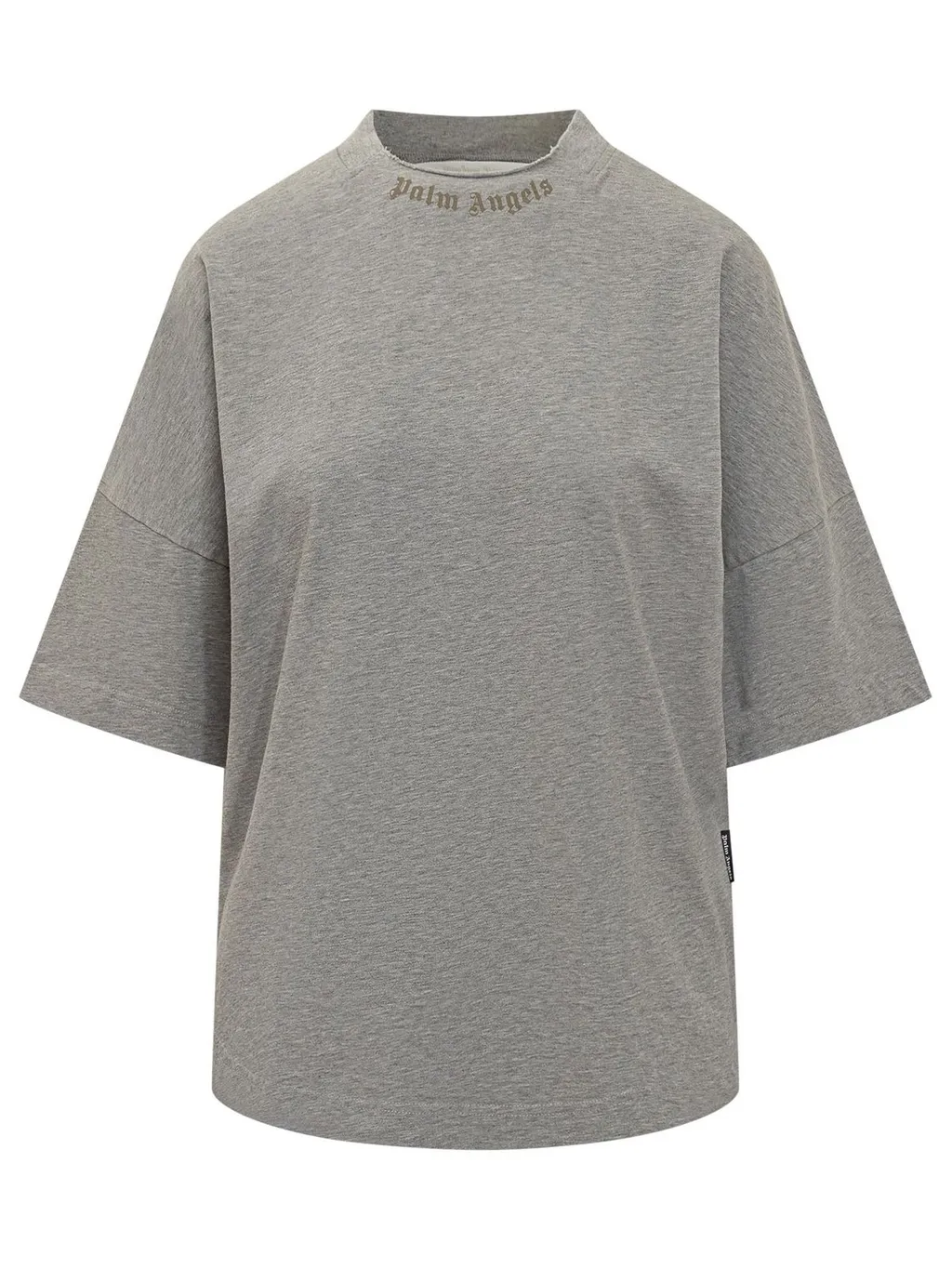 Palm Angels Curved Logo Printed T-Shirt