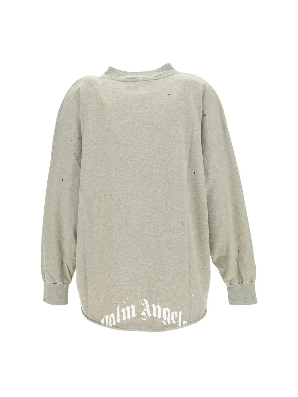 Palm Angels Distressed V-Neck Sweatshirt