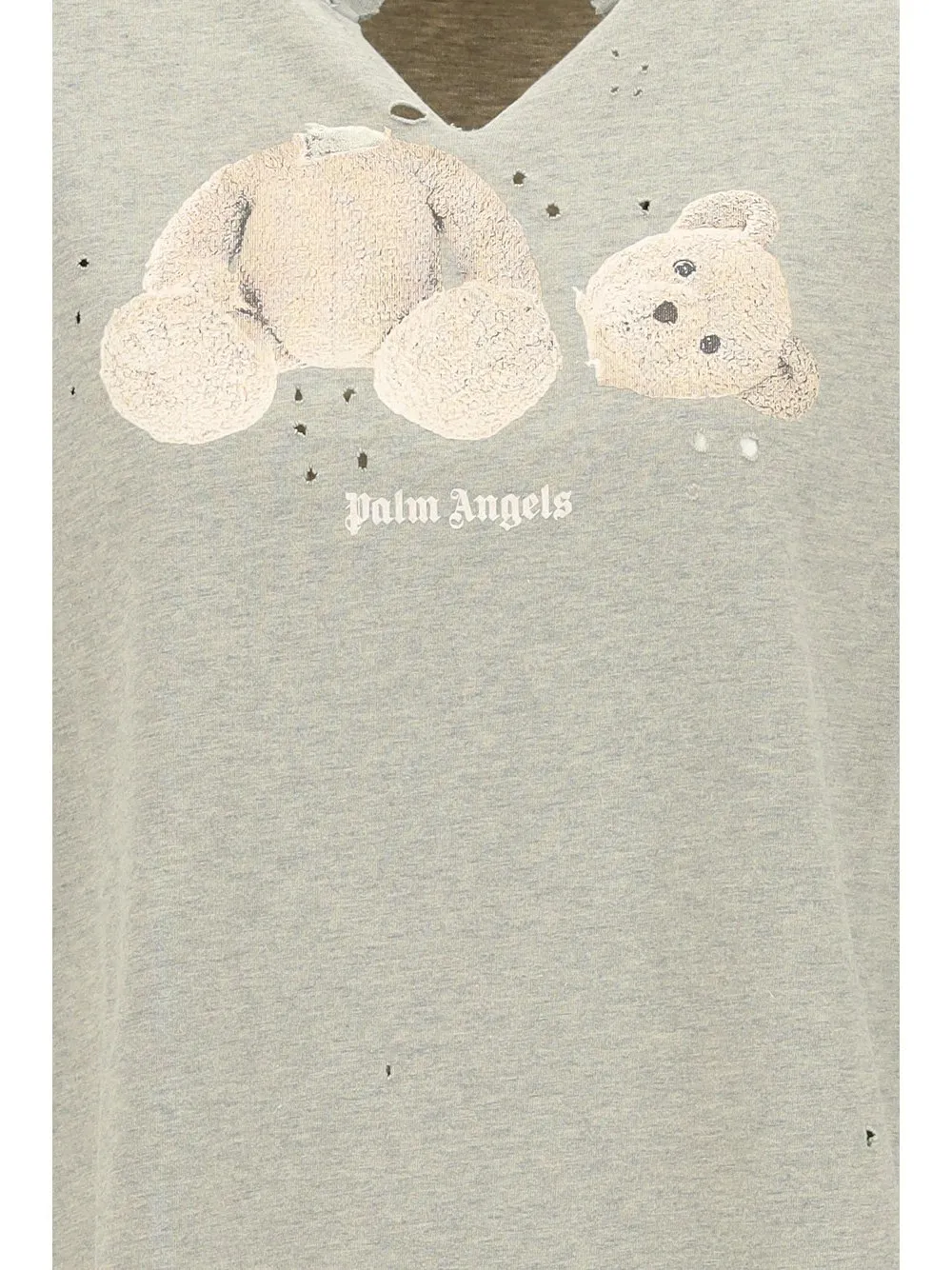 Palm Angels Distressed V-Neck Sweatshirt
