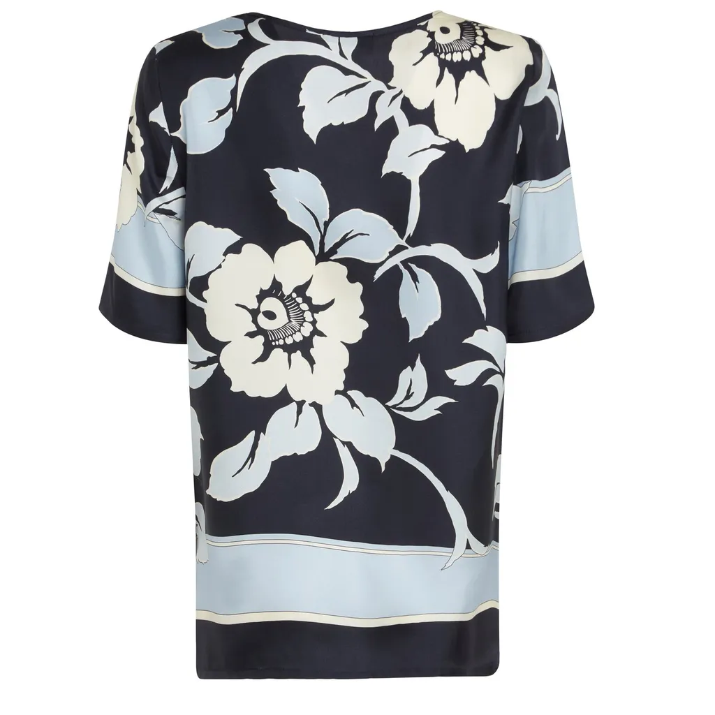 P.A.R.O.S.H. Floral Printed Satin Top