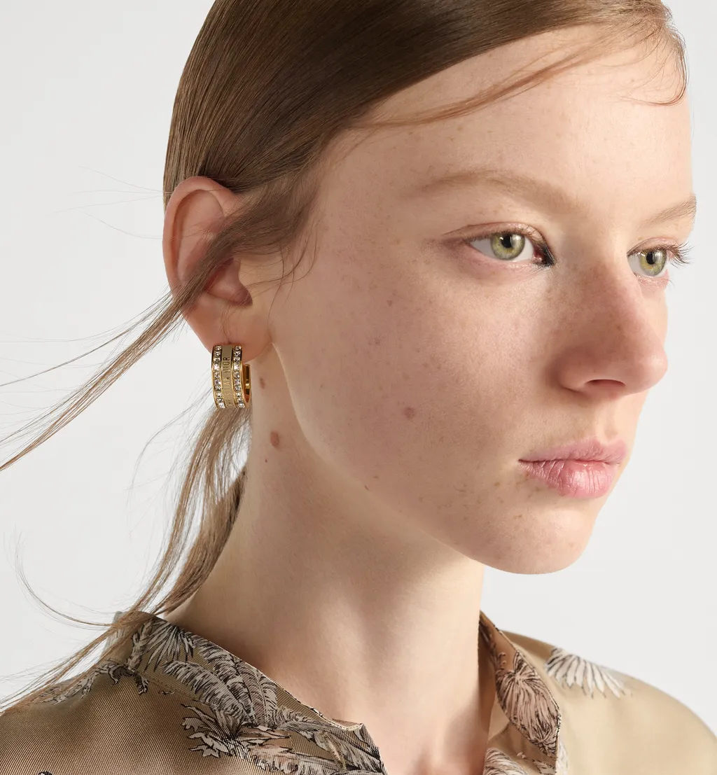 Dior Night Code Hoop Earrings