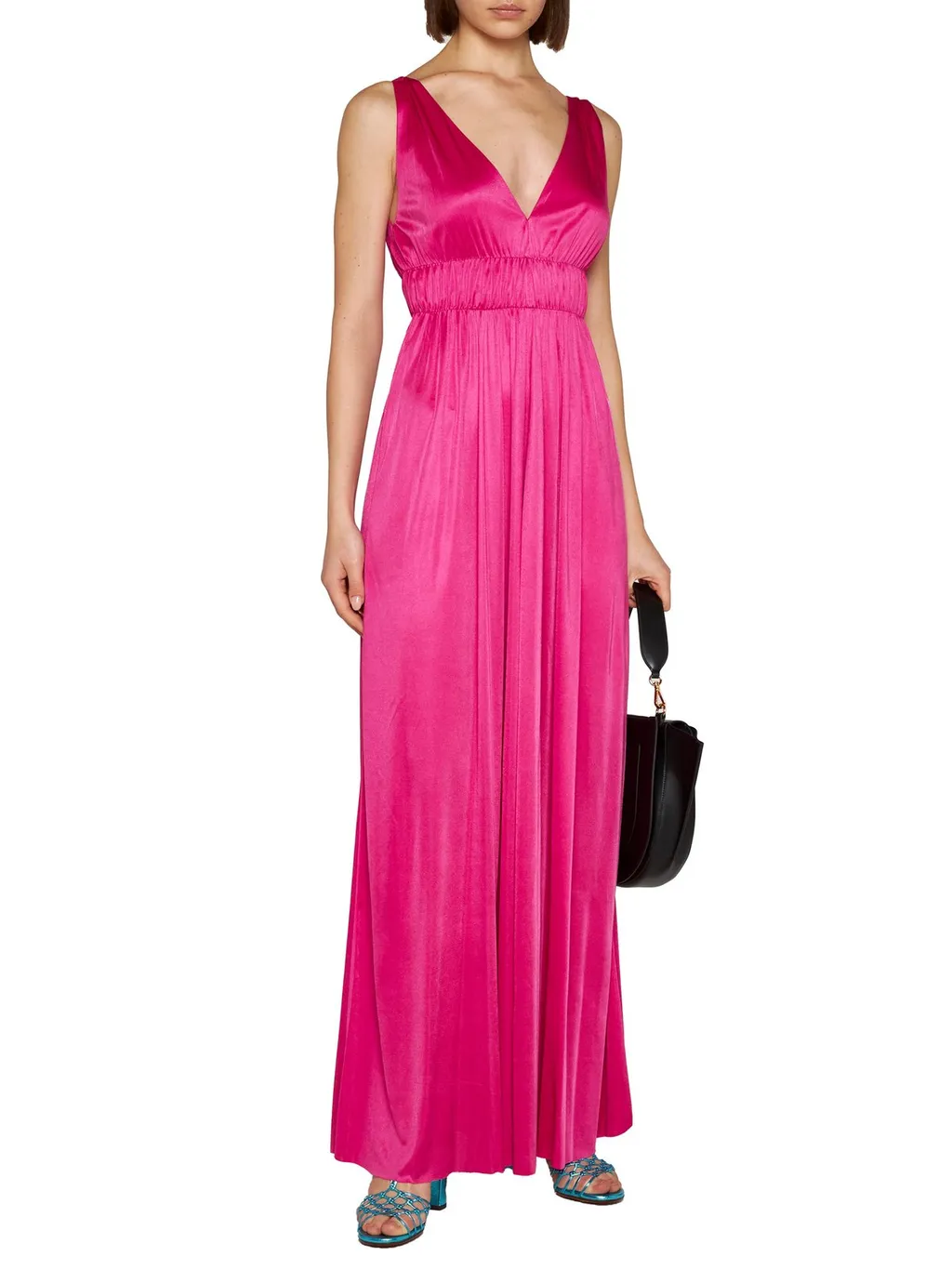 P.A.R.O.S.H. V-Neck Sleeveless Maxi Dress
