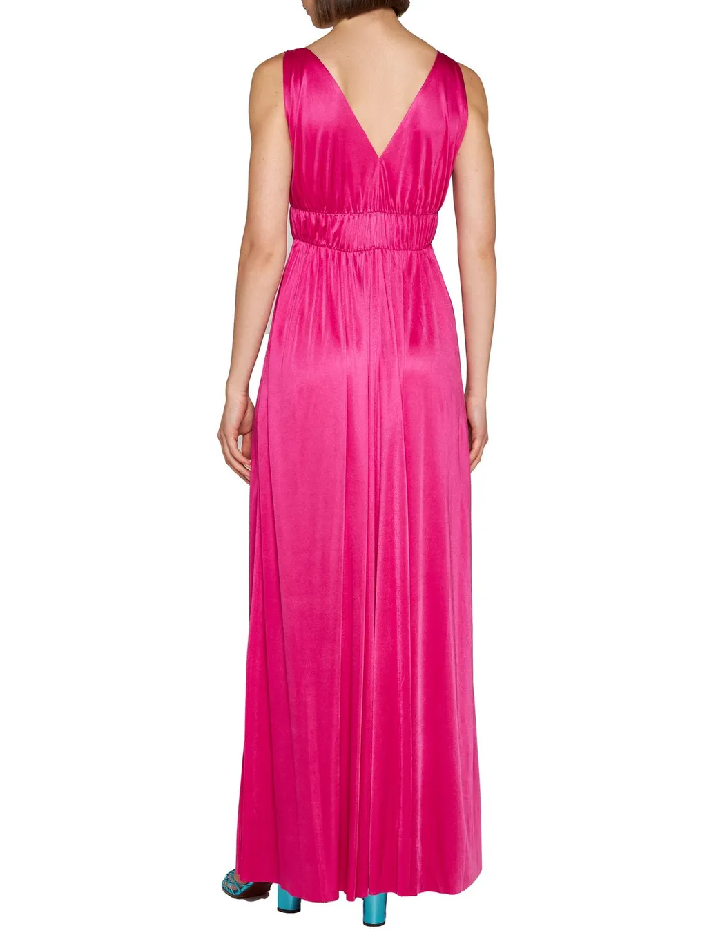 P.A.R.O.S.H. V-Neck Sleeveless Maxi Dress