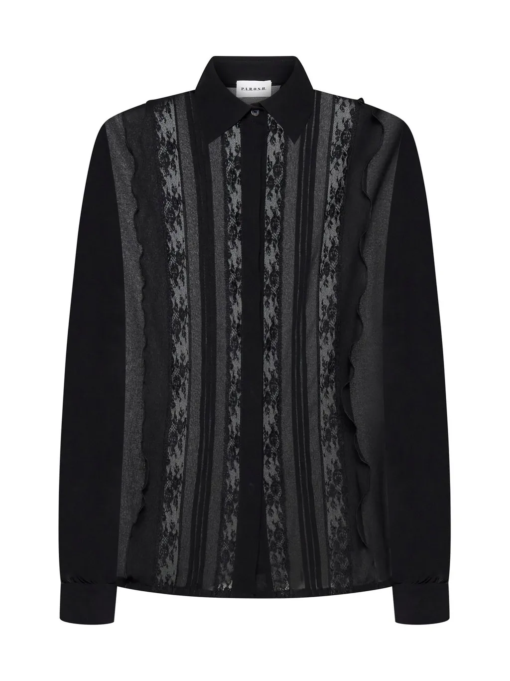 P.A.R.O.S.H. Lace-Detailed Long-Sleeved Shirt