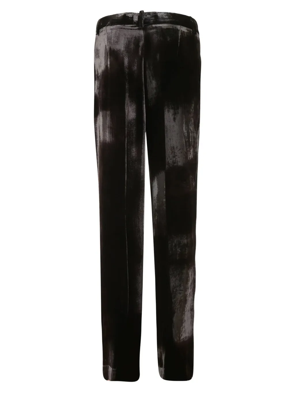 P.A.R.O.S.H. Pleat Detailed Wide-Leg Velvet Trousers