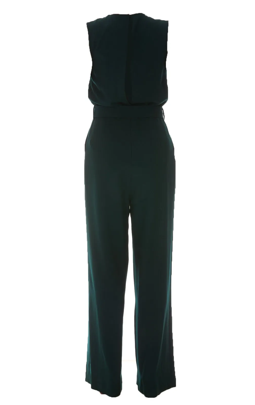P.A.R.O.S.H. Sleeveless Tied-Waist Crewneck Jumpsuit
