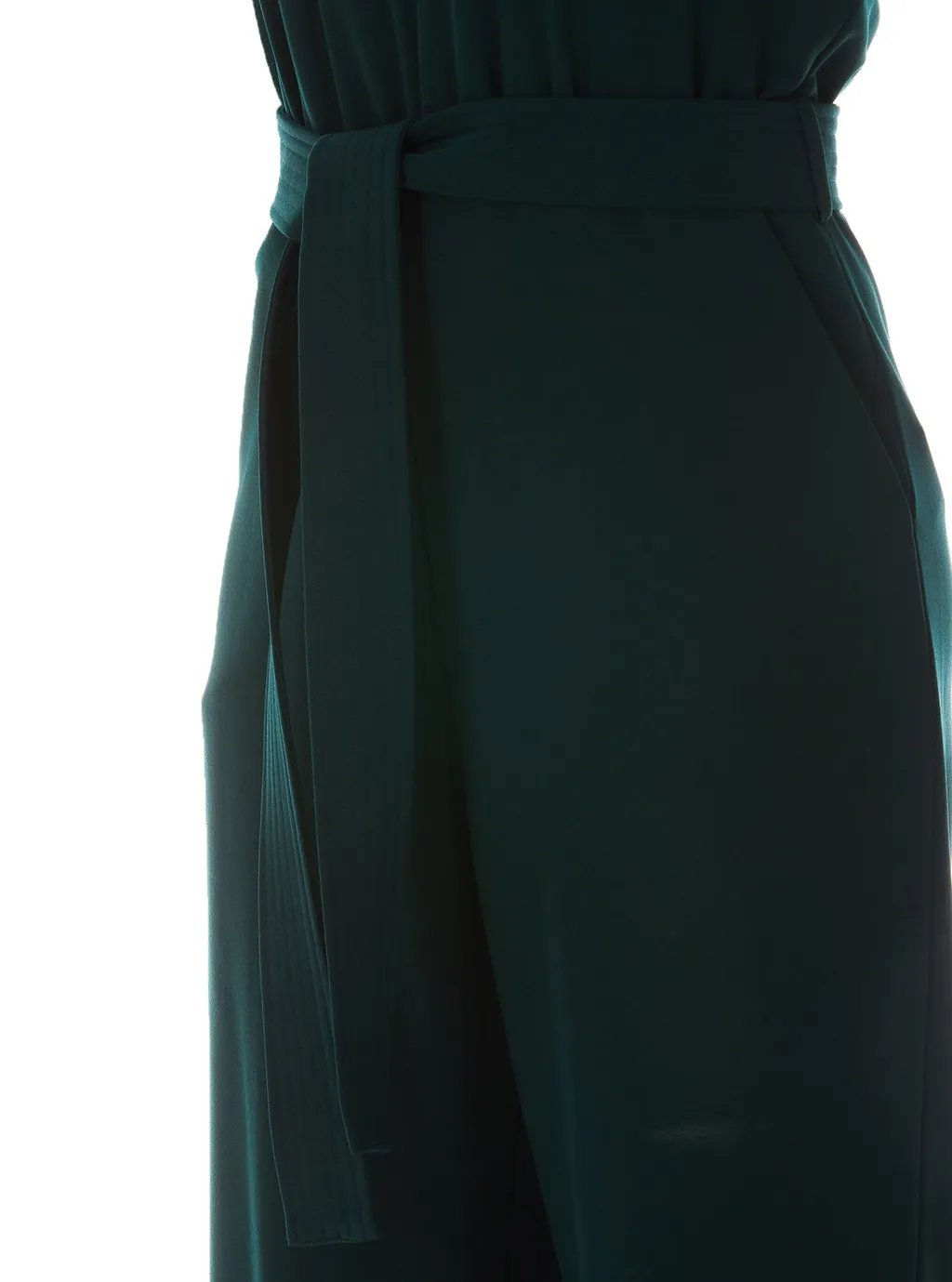P.A.R.O.S.H. Sleeveless Tied-Waist Crewneck Jumpsuit