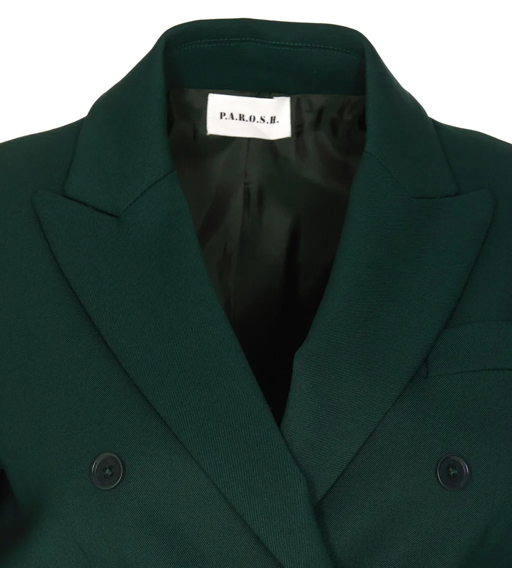 P.A.R.O.S.H. Double-Breasted Cropped Blazer