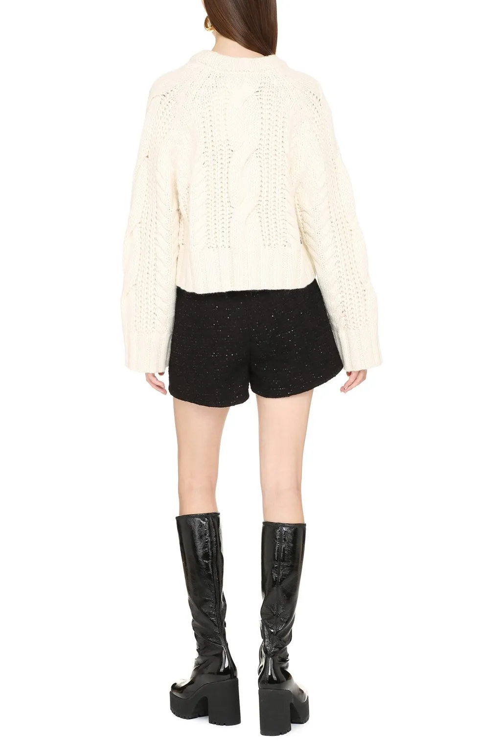 P.A.R.O.S.H. Livia Cable Knitted Jumper