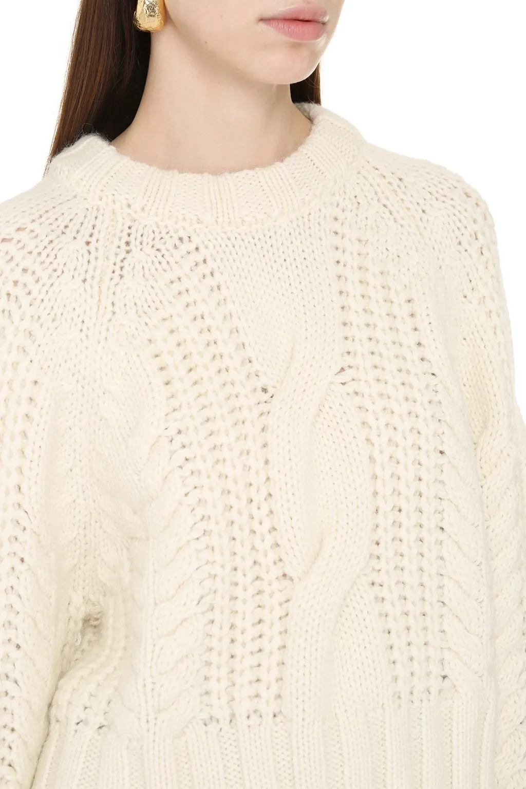 P.A.R.O.S.H. Livia Cable Knitted Jumper