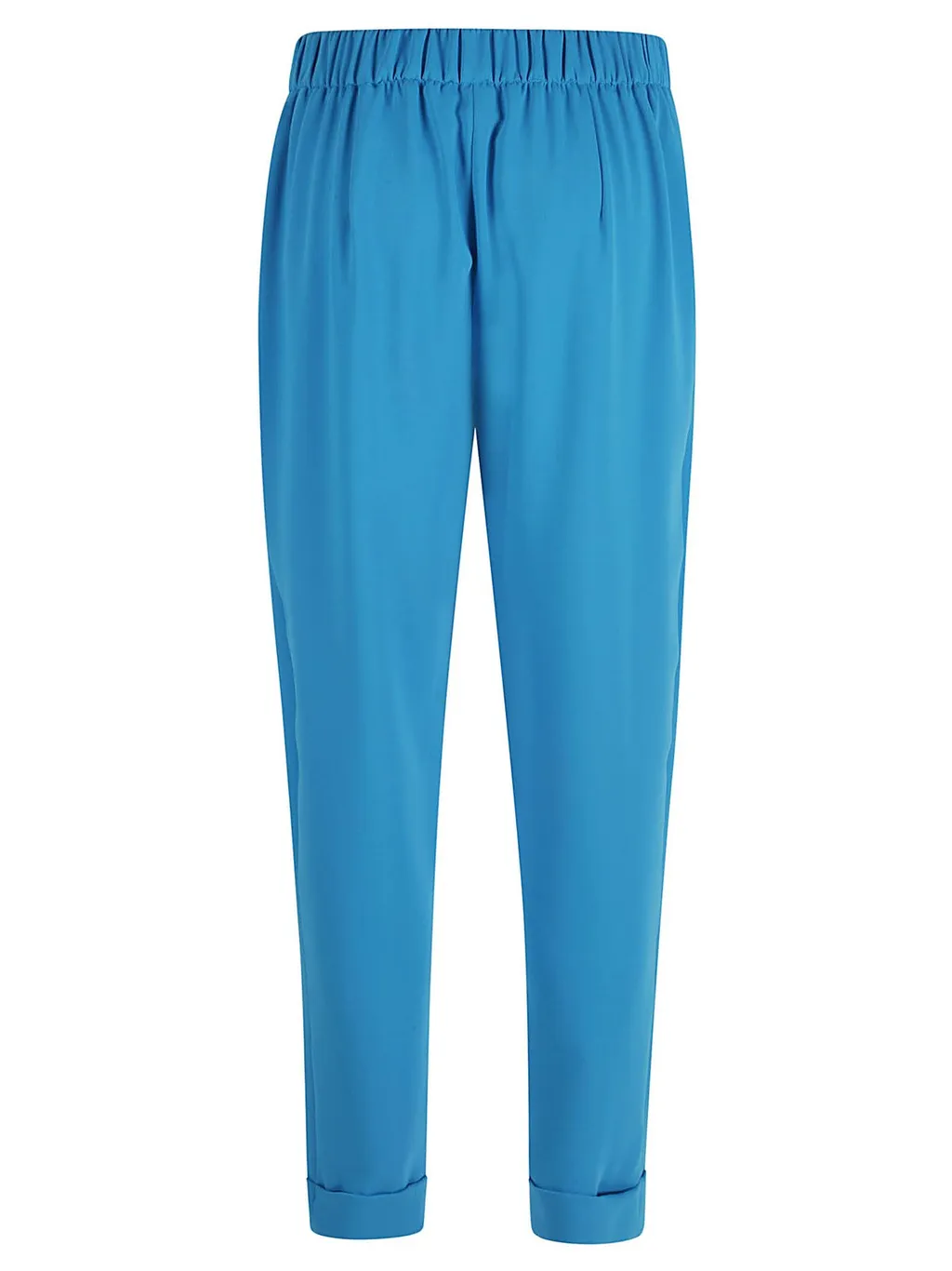 P.A.R.O.S.H. Mid-Rise Turn-Up Hem Tapered Trousers