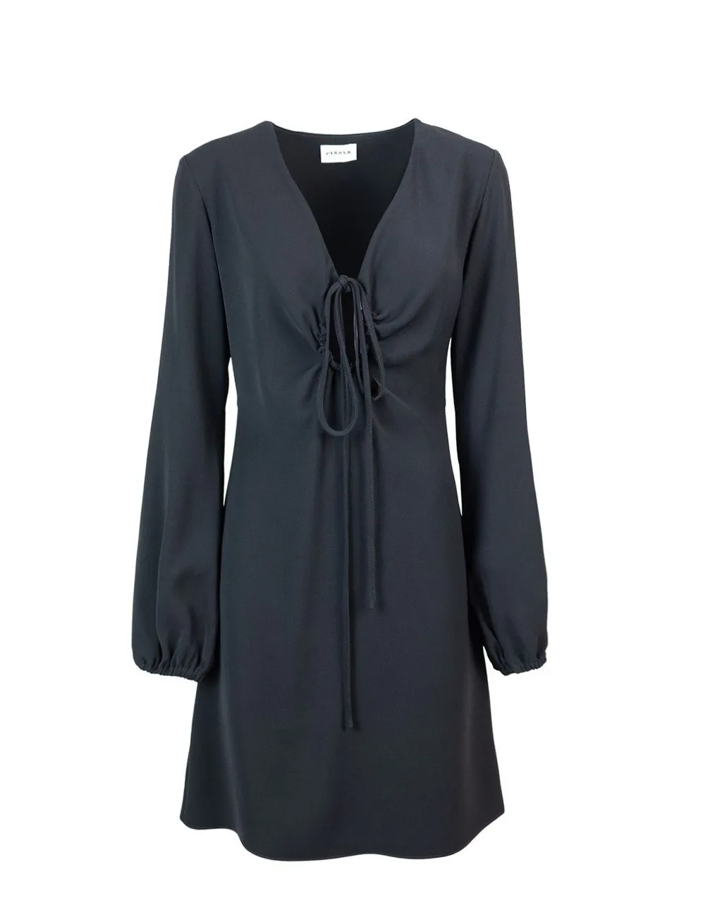 P.A.R.O.S.H. Abito Long-Sleeved V-Neck Keyhole Dress