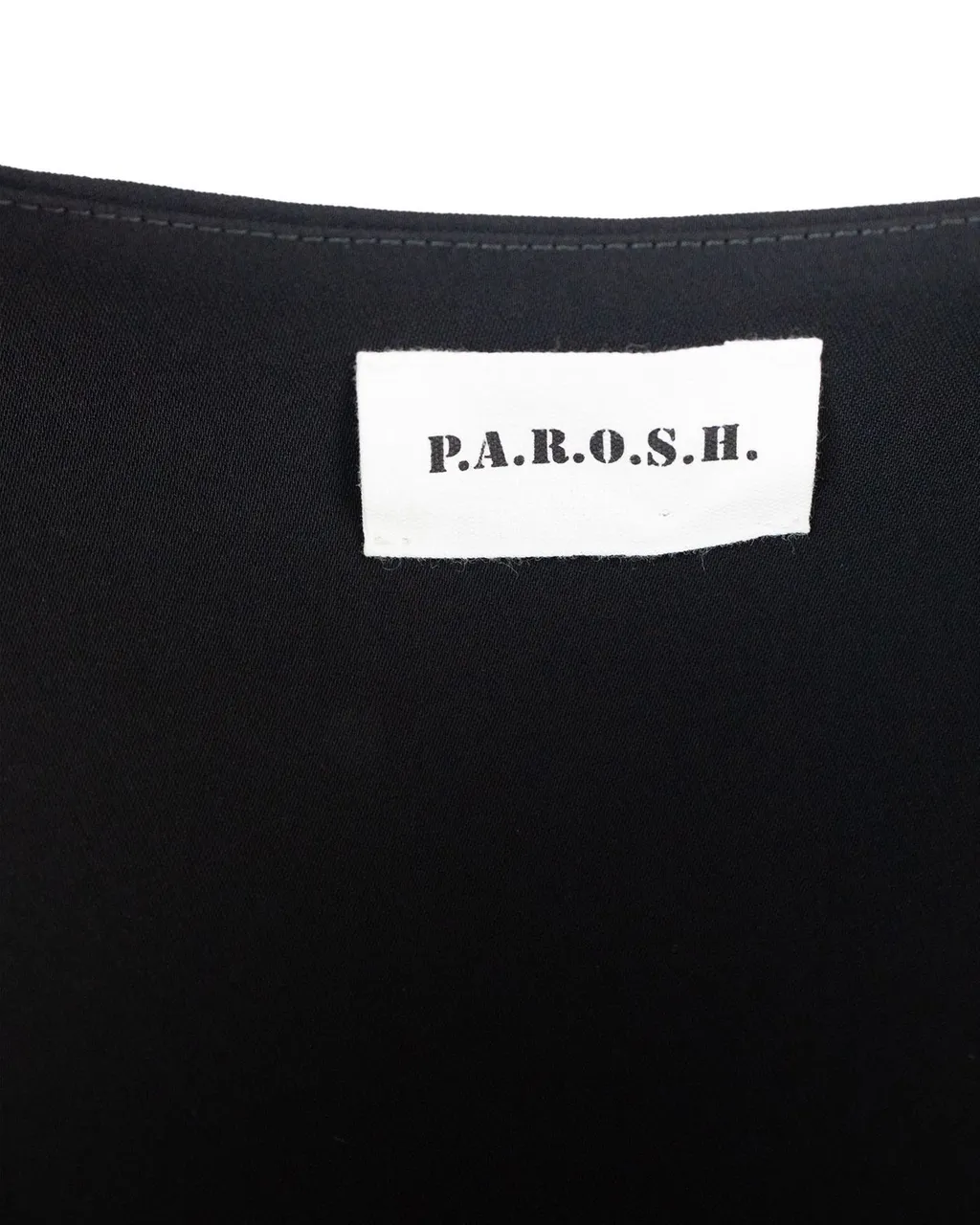 P.A.R.O.S.H. Abito Long-Sleeved V-Neck Keyhole Dress