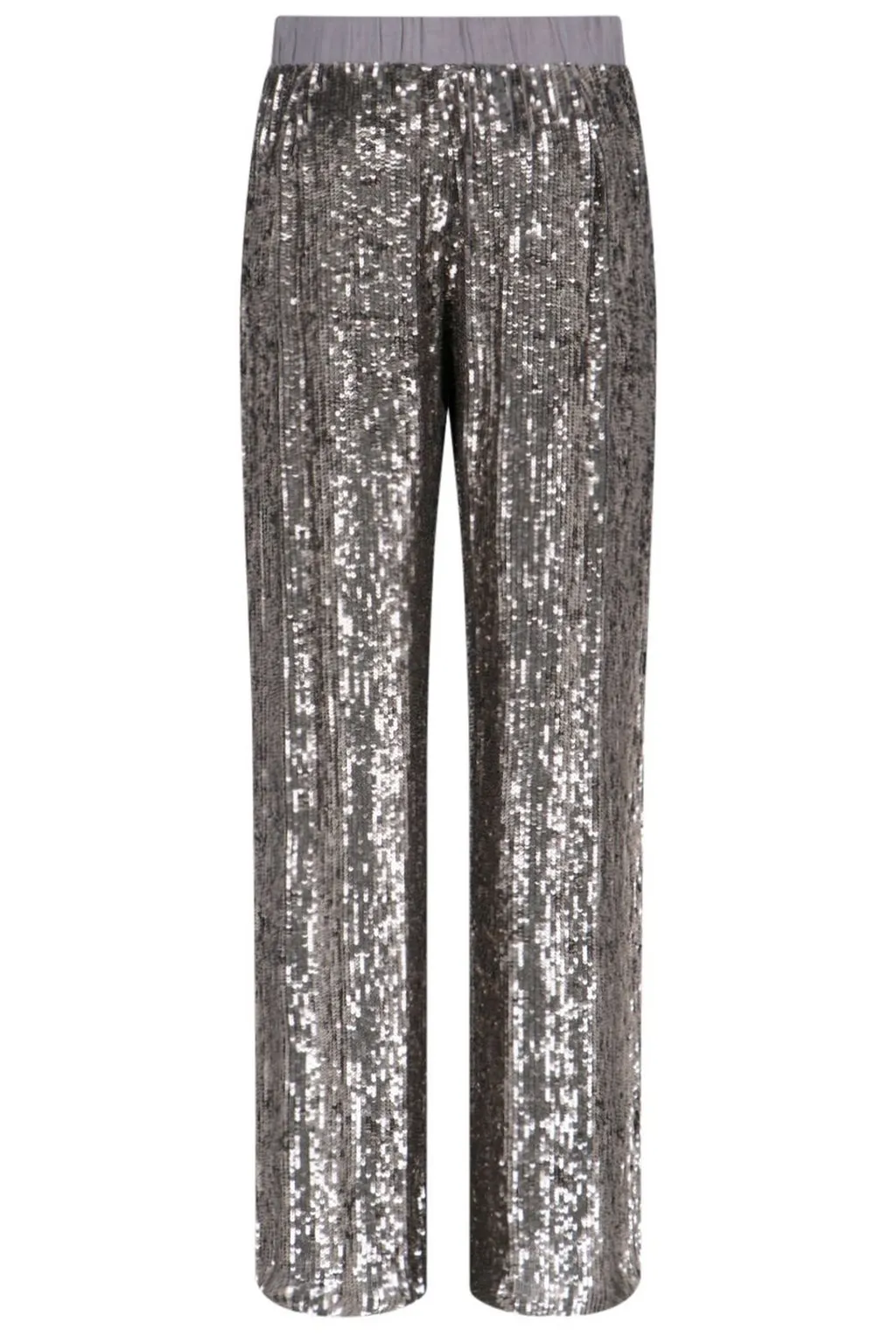 P.A.R.O.S.H. Sequin Embellished Wide-Leg Pants