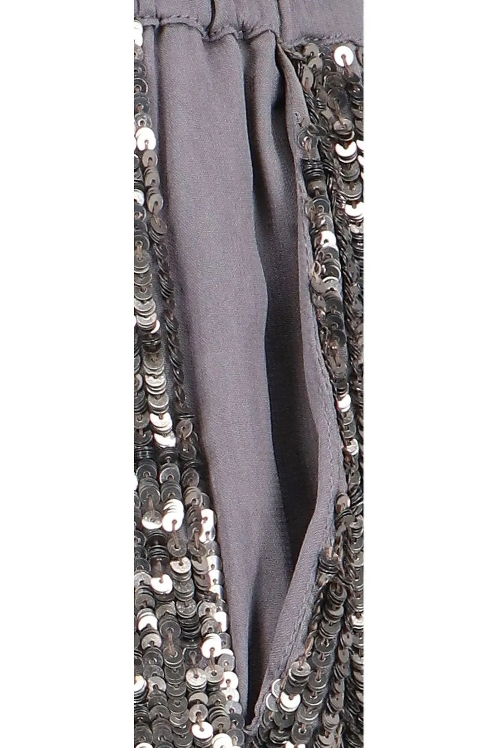 P.A.R.O.S.H. Sequin Embellished Wide-Leg Pants