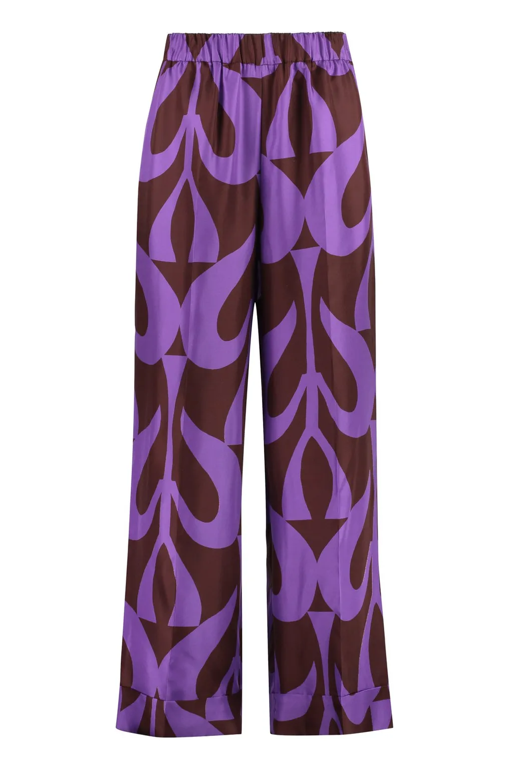 P.A.R.O.S.H. Graphic Printed Satin Trousers