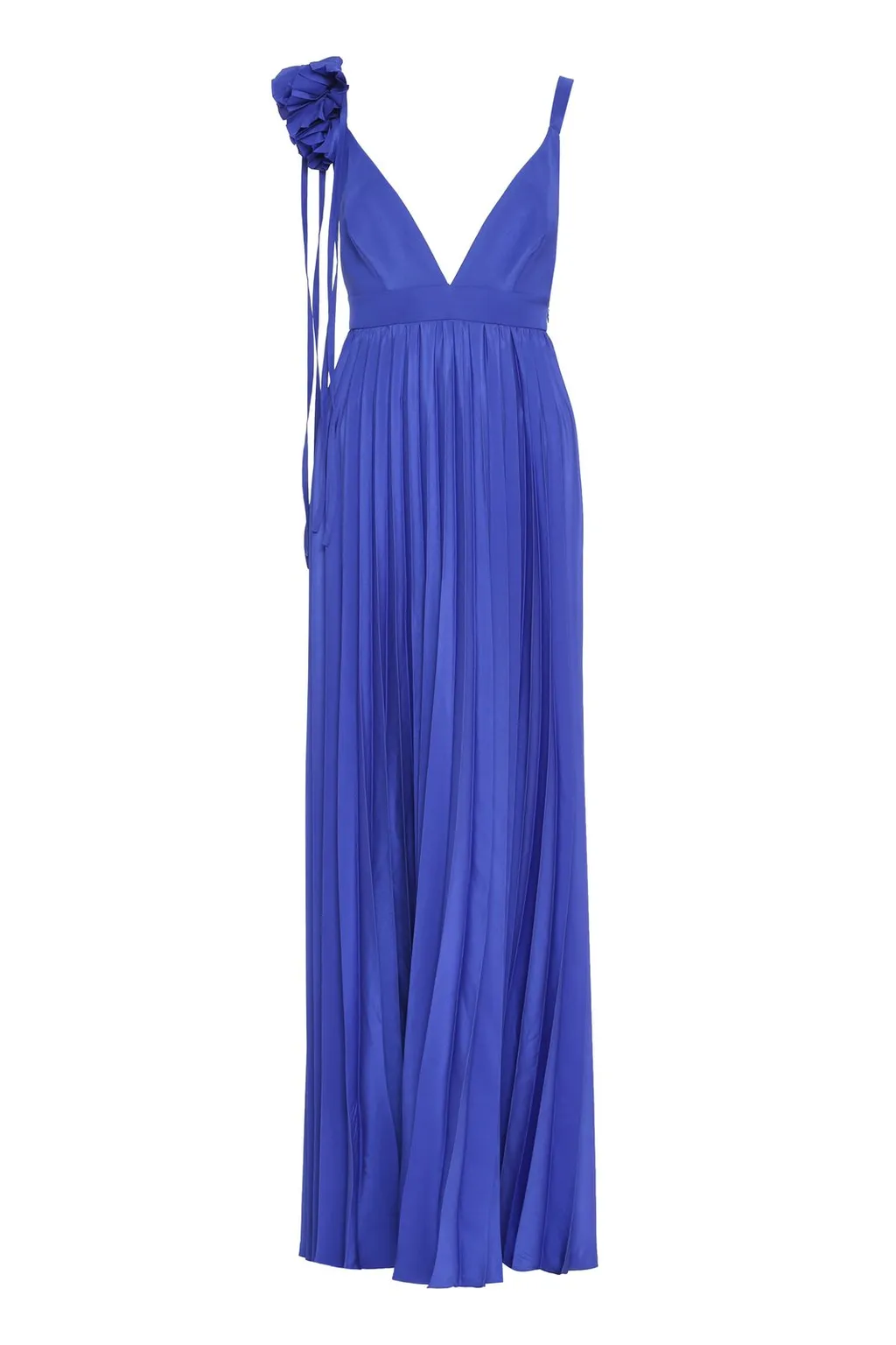 P.A.R.O.S.H. Floral Embellished Sleeveless Flared Dress
