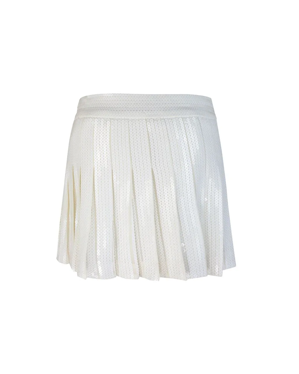P.A.R.O.S.H. Sequinned Pleated Mini Skirt