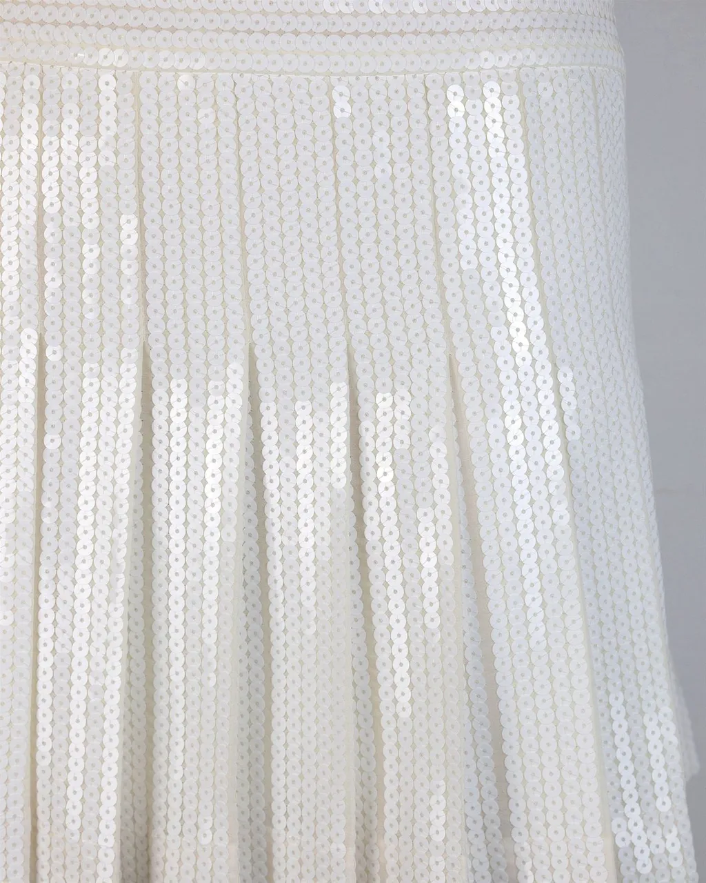 P.A.R.O.S.H. Sequinned Pleated Mini Skirt