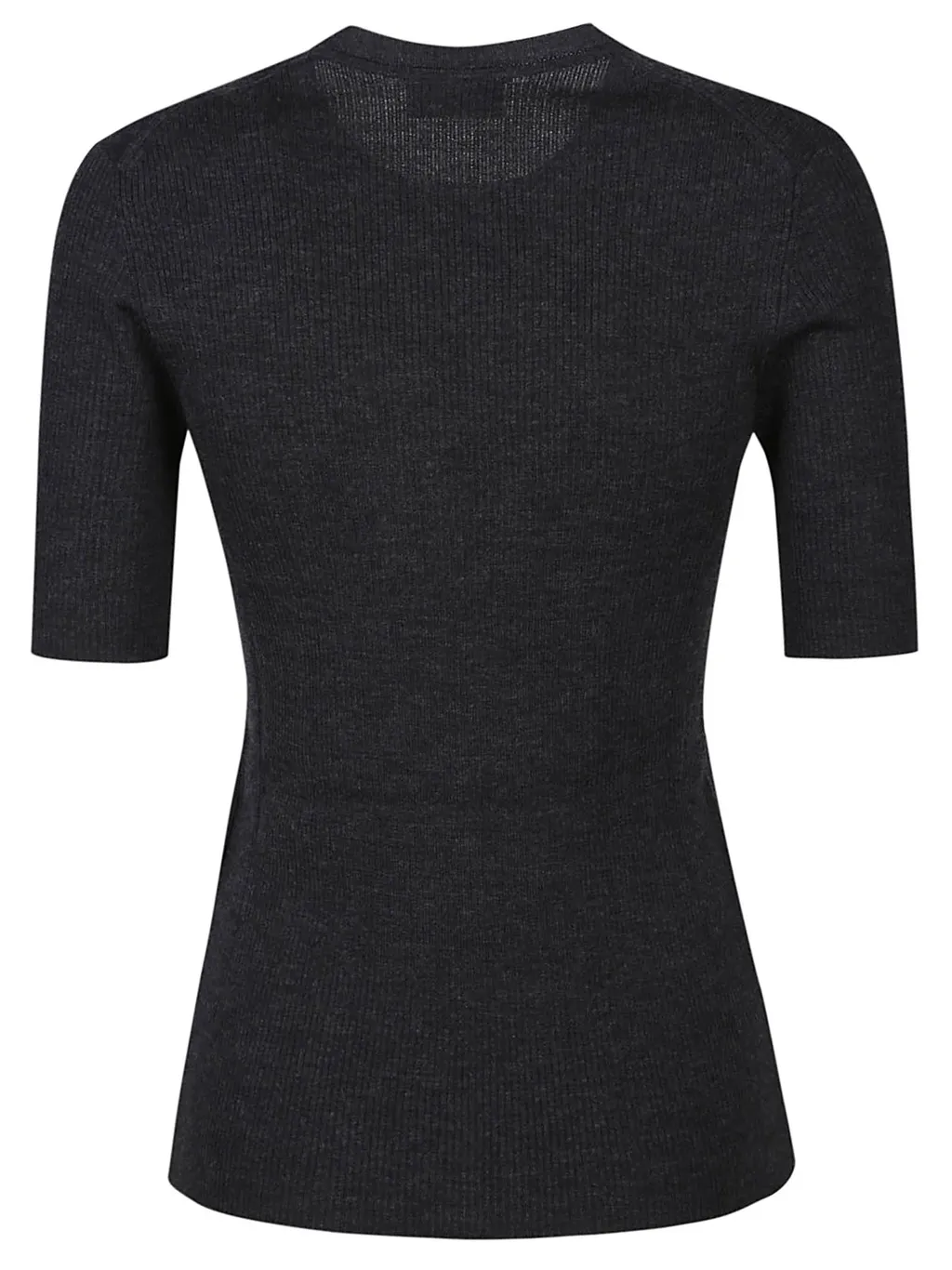 P.A.R.O.S.H. Short-Sleeved Crewneck Ribbed Top
