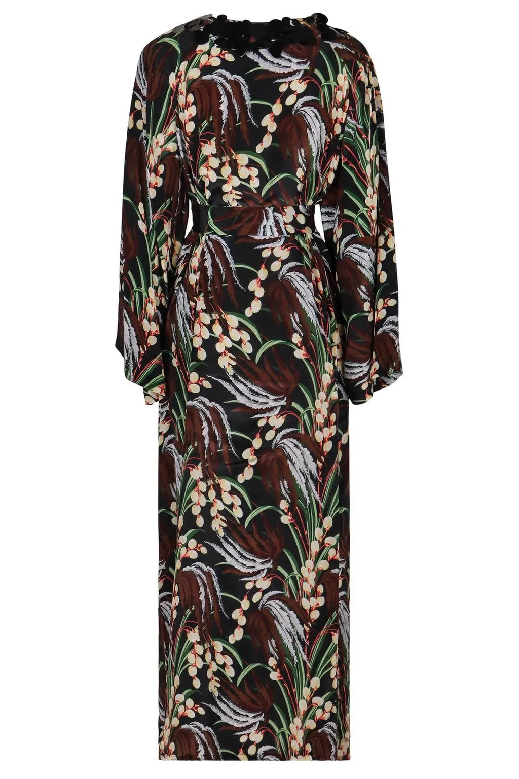 P.A.R.O.S.H. Printed Crepe Midi Dress