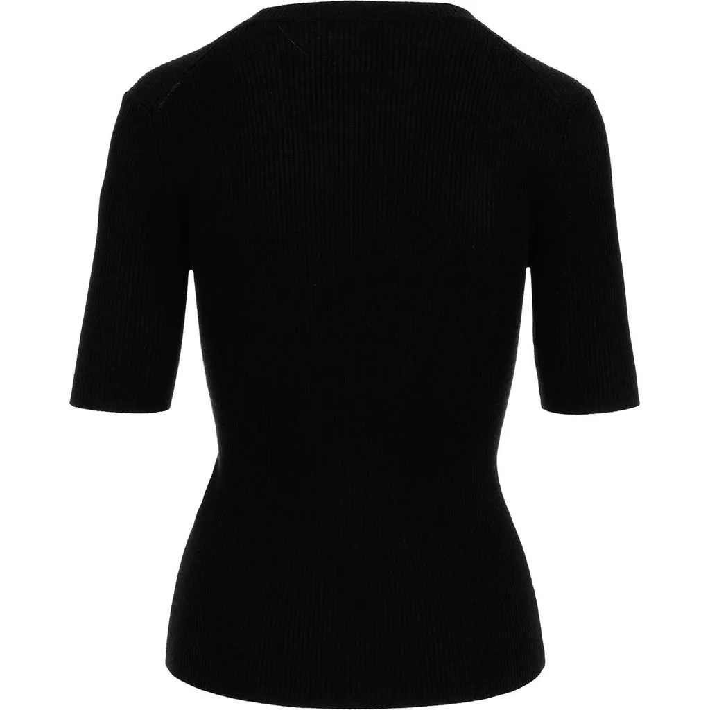 P.A.R.O.S.H. Short-Sleeved Crewneck Ribbed Top