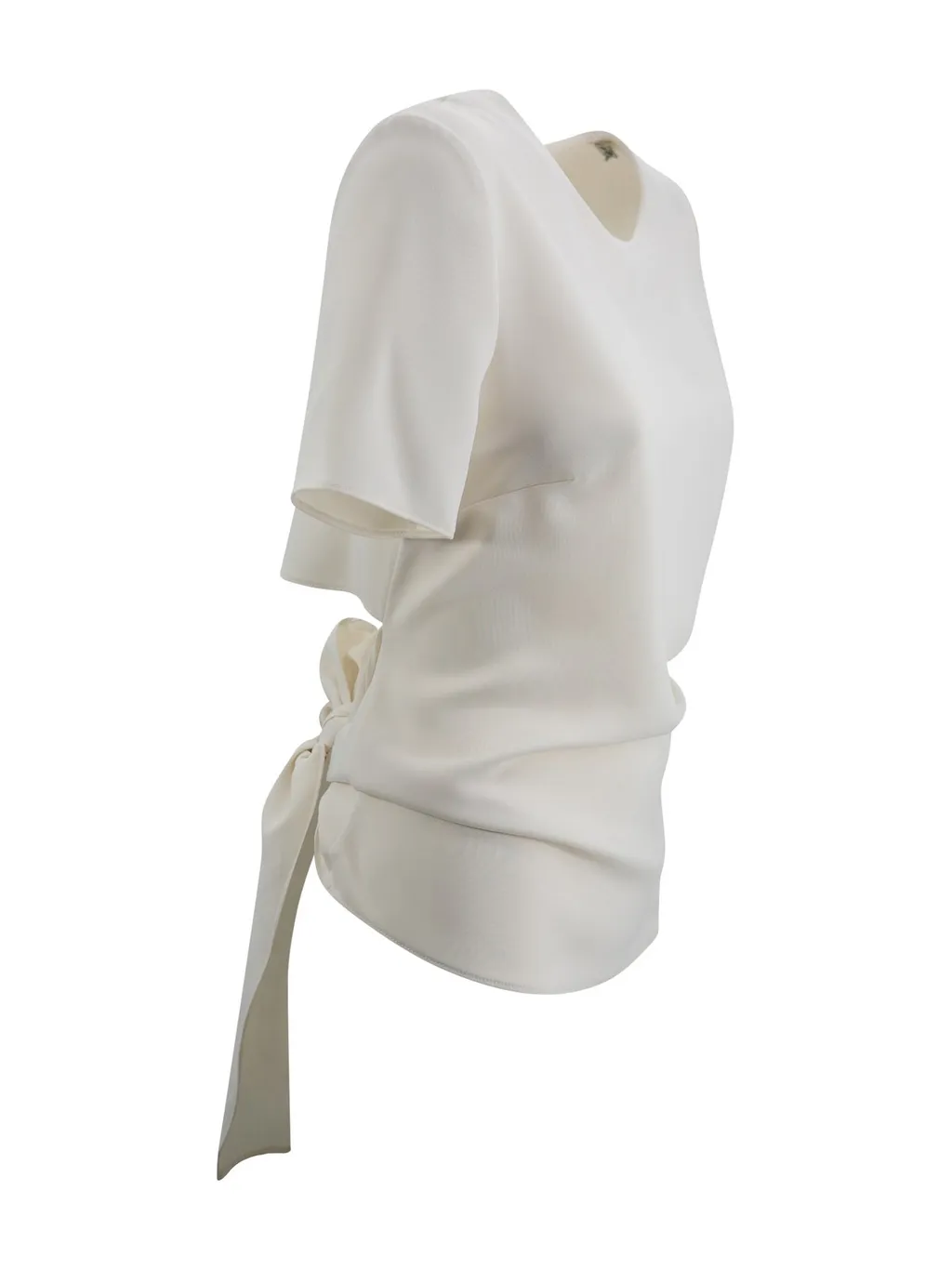 P.A.R.O.S.H. Tie Detailed Crewneck Blouse