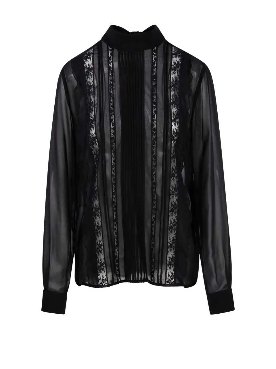 P.A.R.O.S.H. Scarf Detailed High-Neck Blouse