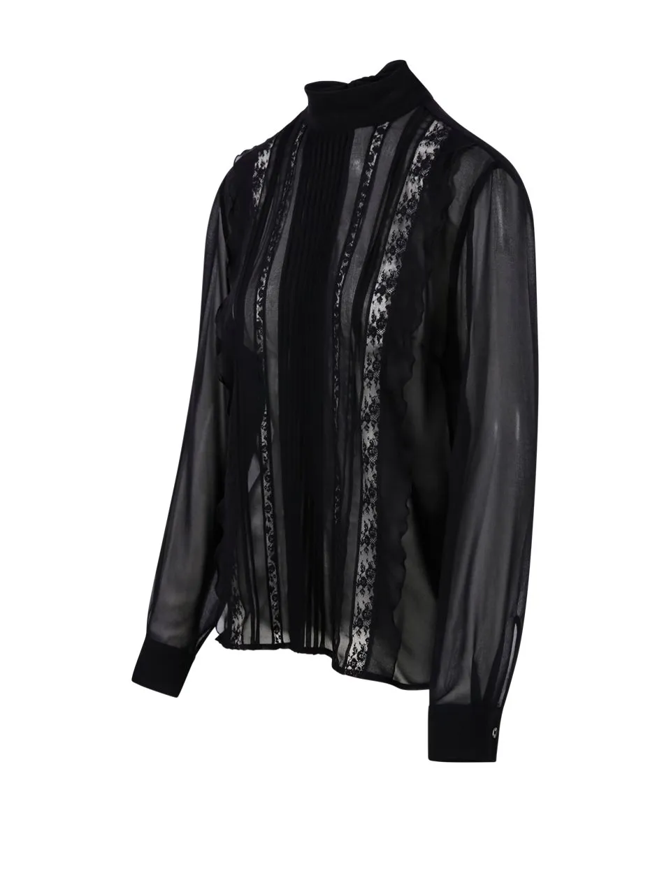 P.A.R.O.S.H. Scarf Detailed High-Neck Blouse