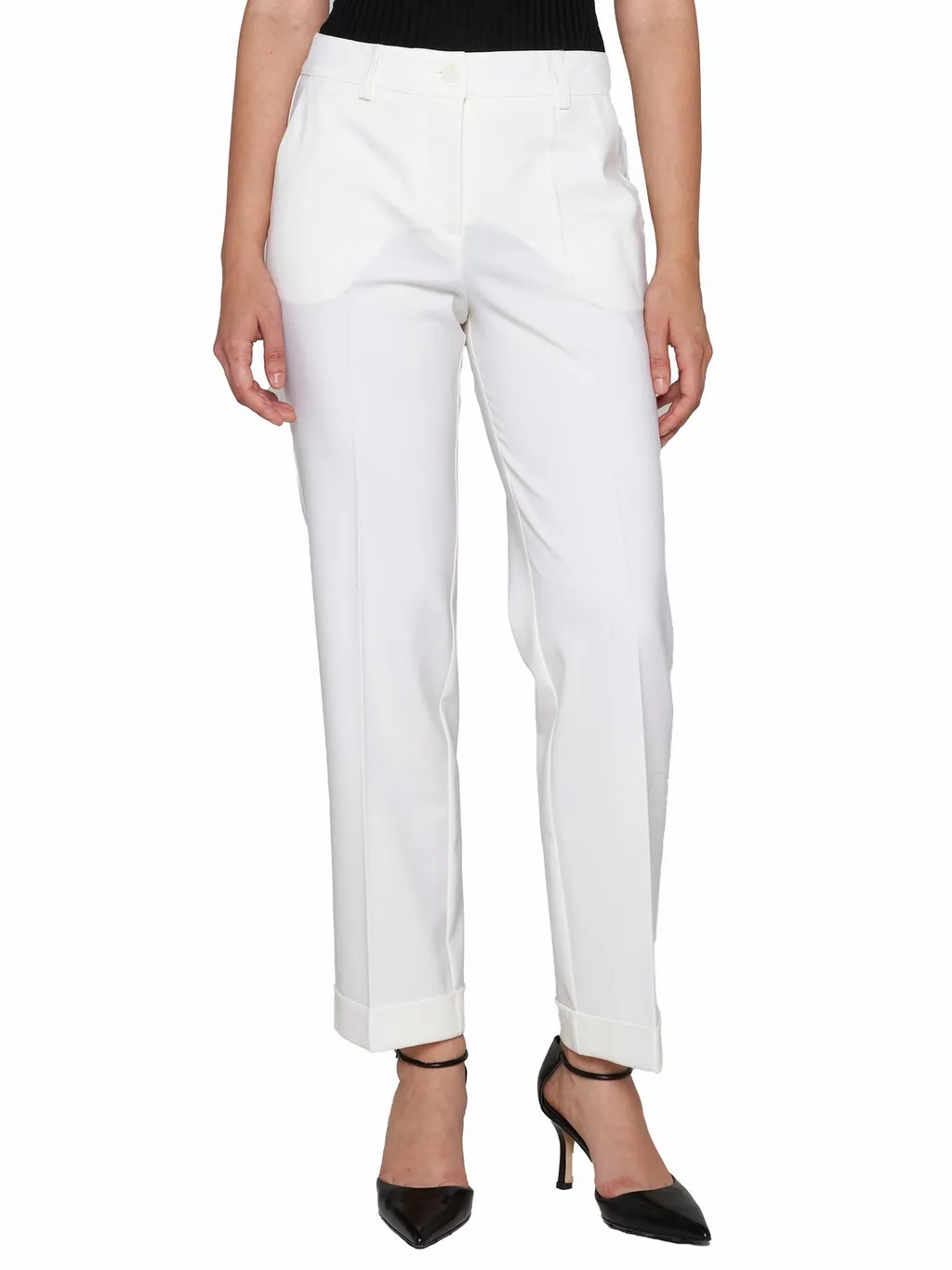 P.A.R.O.S.H. Turned-Up Hem Trousers