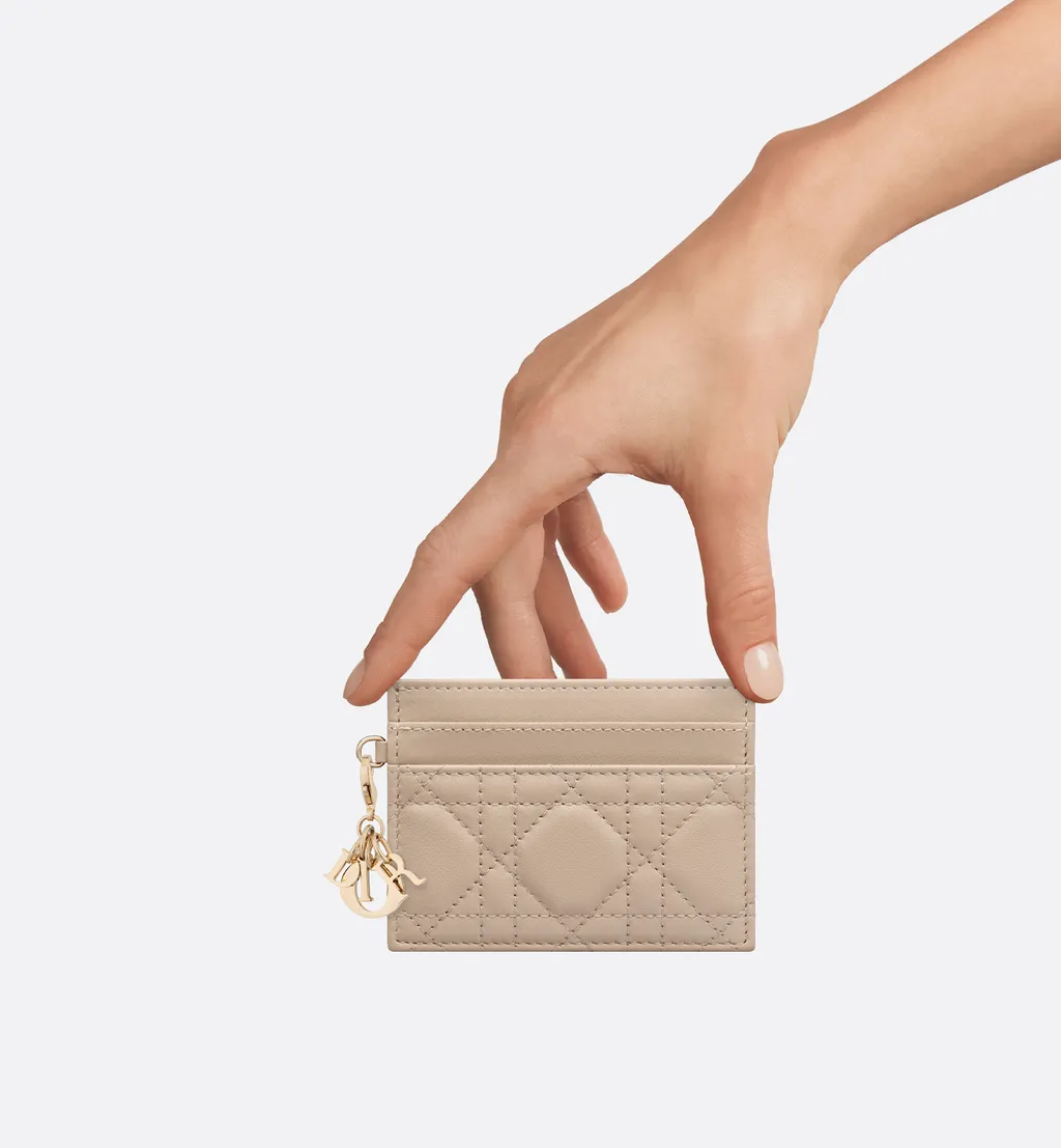 Lady Dior Freesia Card Holder