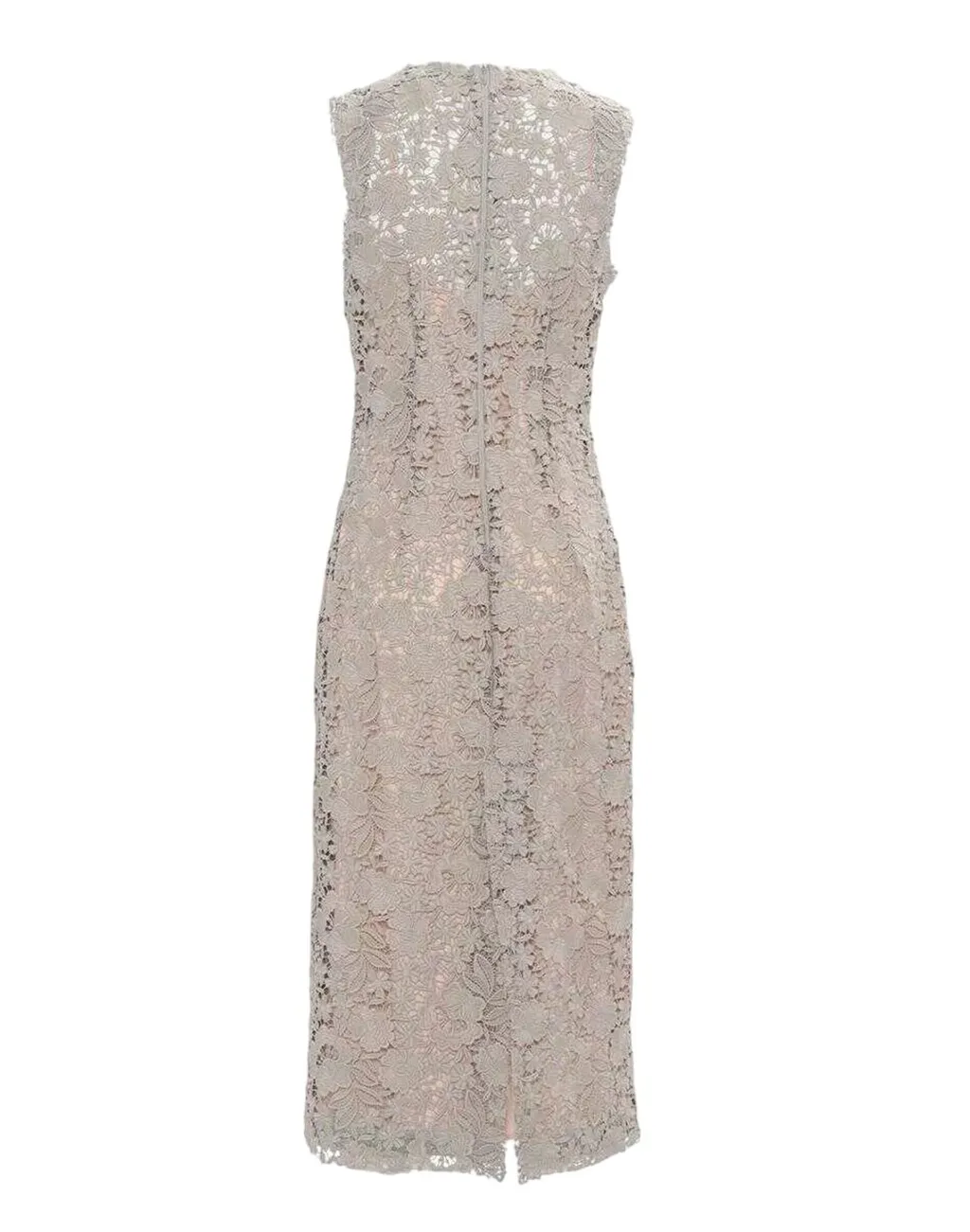 P.A.R.O.S.H. Peonia Floral Lace Midi Dress