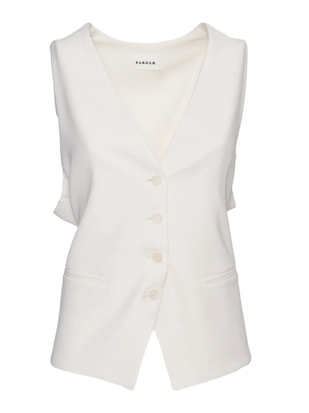 P.A.R.O.S.H. Rear Belted Buttoned Vest