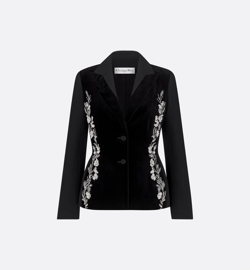 Embroidered Fitted Jacket