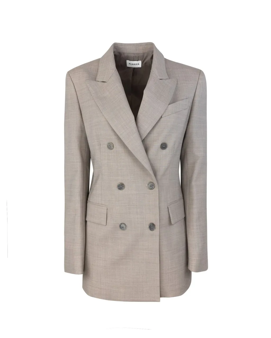 P.A.R.O.S.H. Lillie Double-Breasted Tailored Blazer