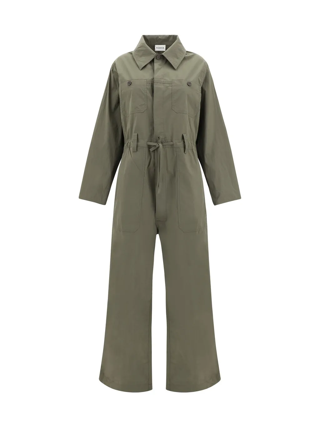 P.A.R.O.S.H Ninja Collared Tied-Waist Jumpsuit