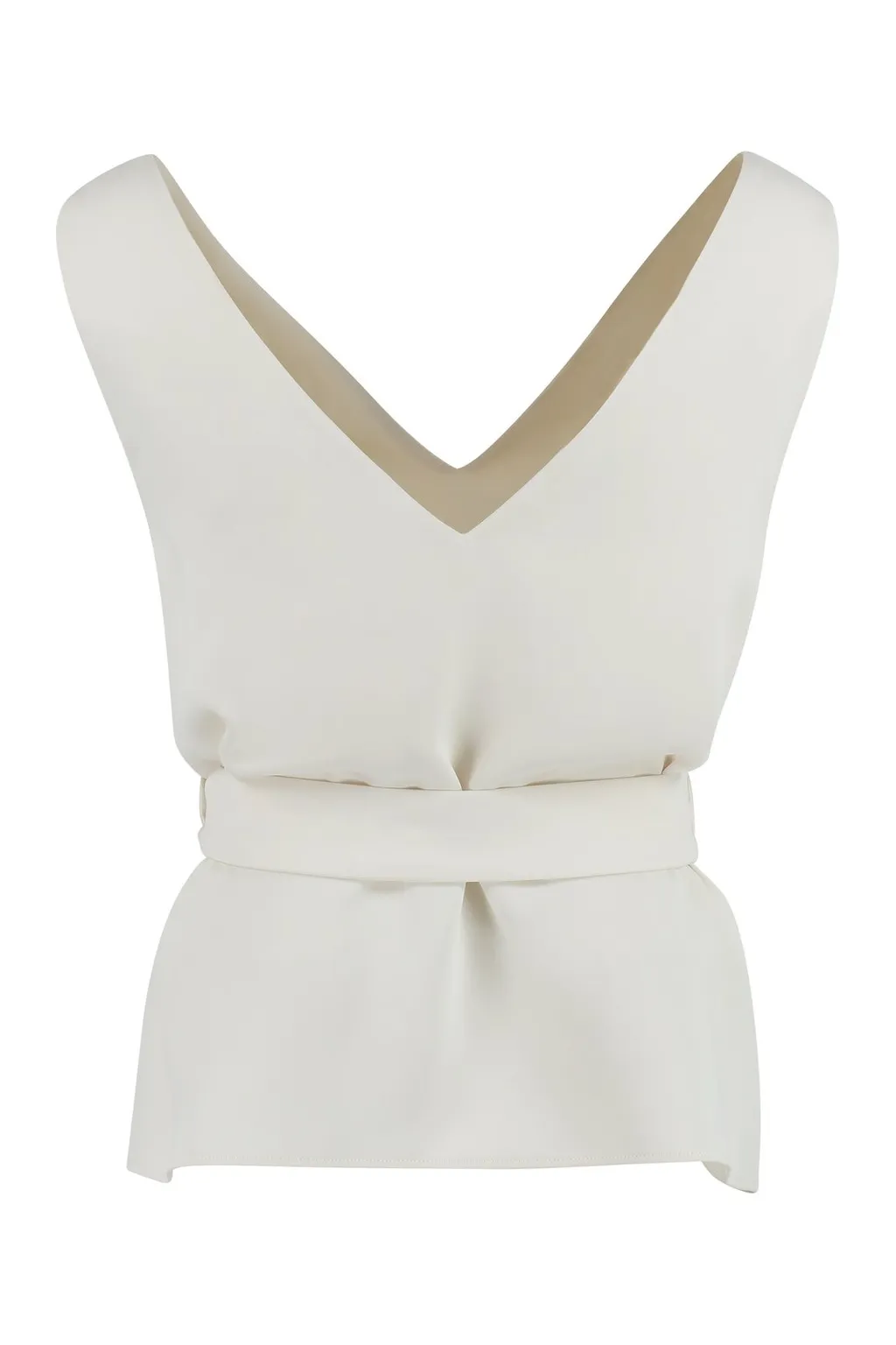 P.A.R.O.S.H. V-Neck Belted Top