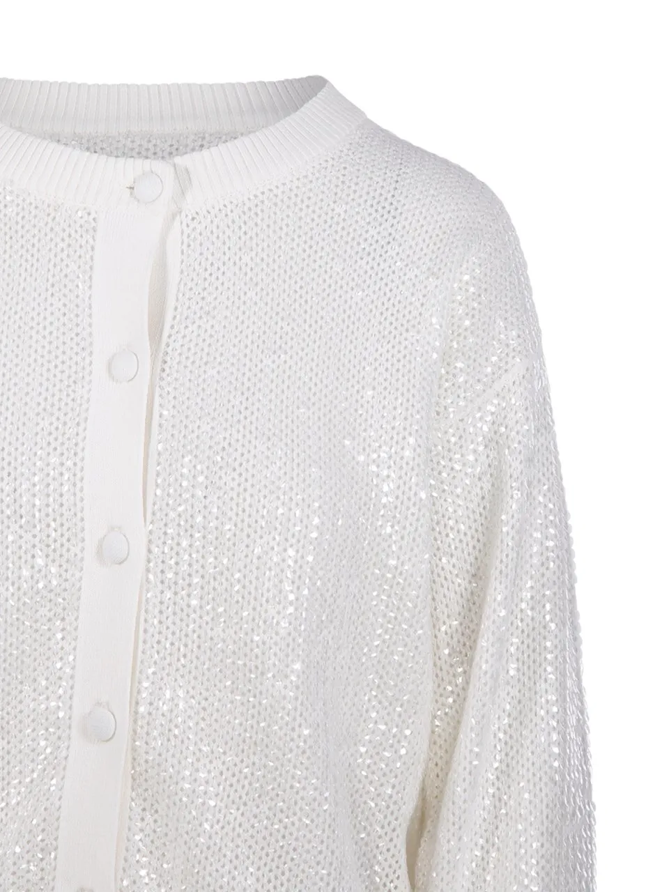 P.A.R.O.S.H. Crewneck Knitted Cardigan